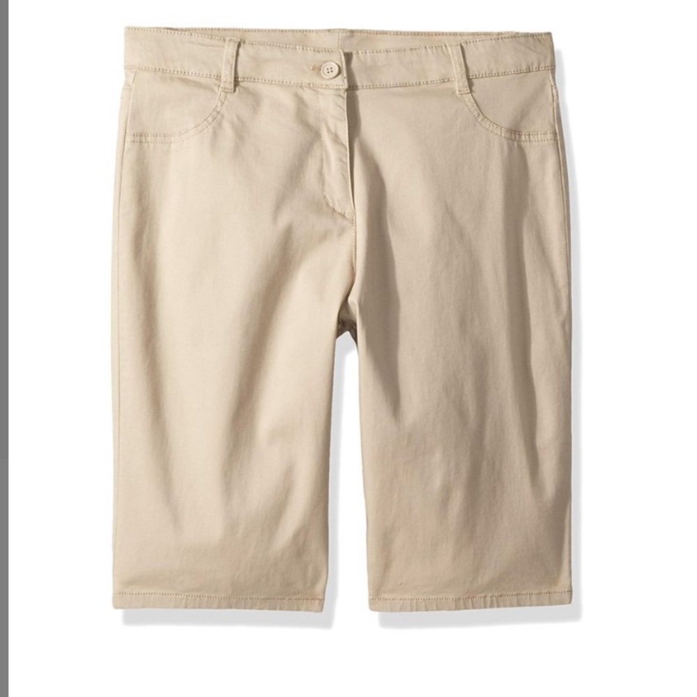 Khaki Bermuda shorts Youth Girls size 20 - Picture 3 of 4